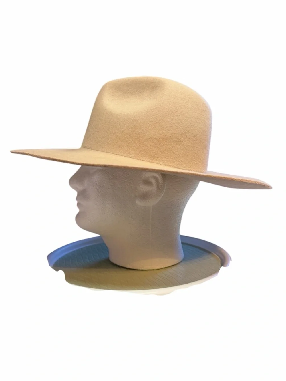 GIGI PIP Women’s Wide Brim Fedora Hat - 100% Australian Wool - Beige